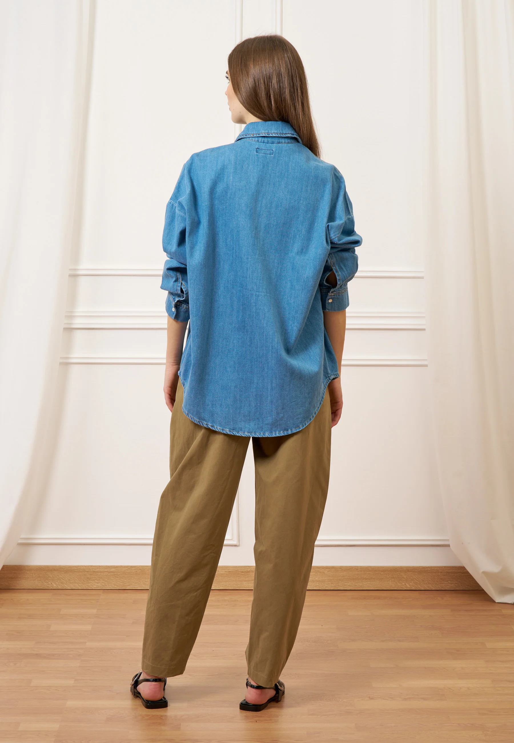 Camicia over in jeans - JEANS - Image 3