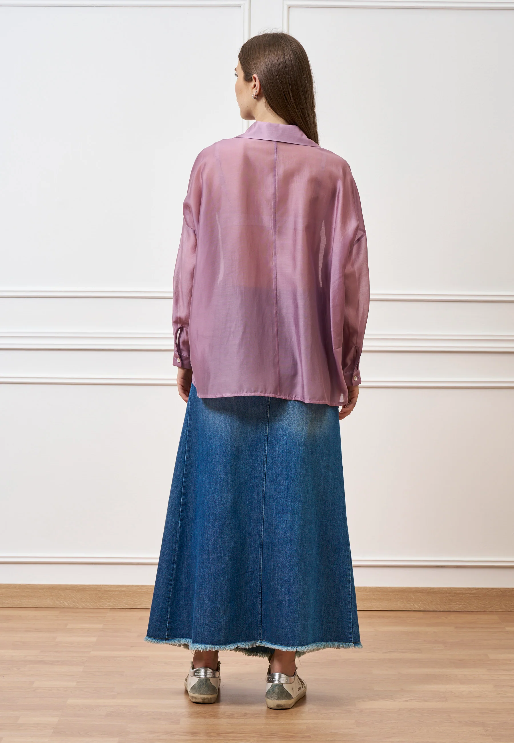 Camicia over in mussola - MALVA - Image 5