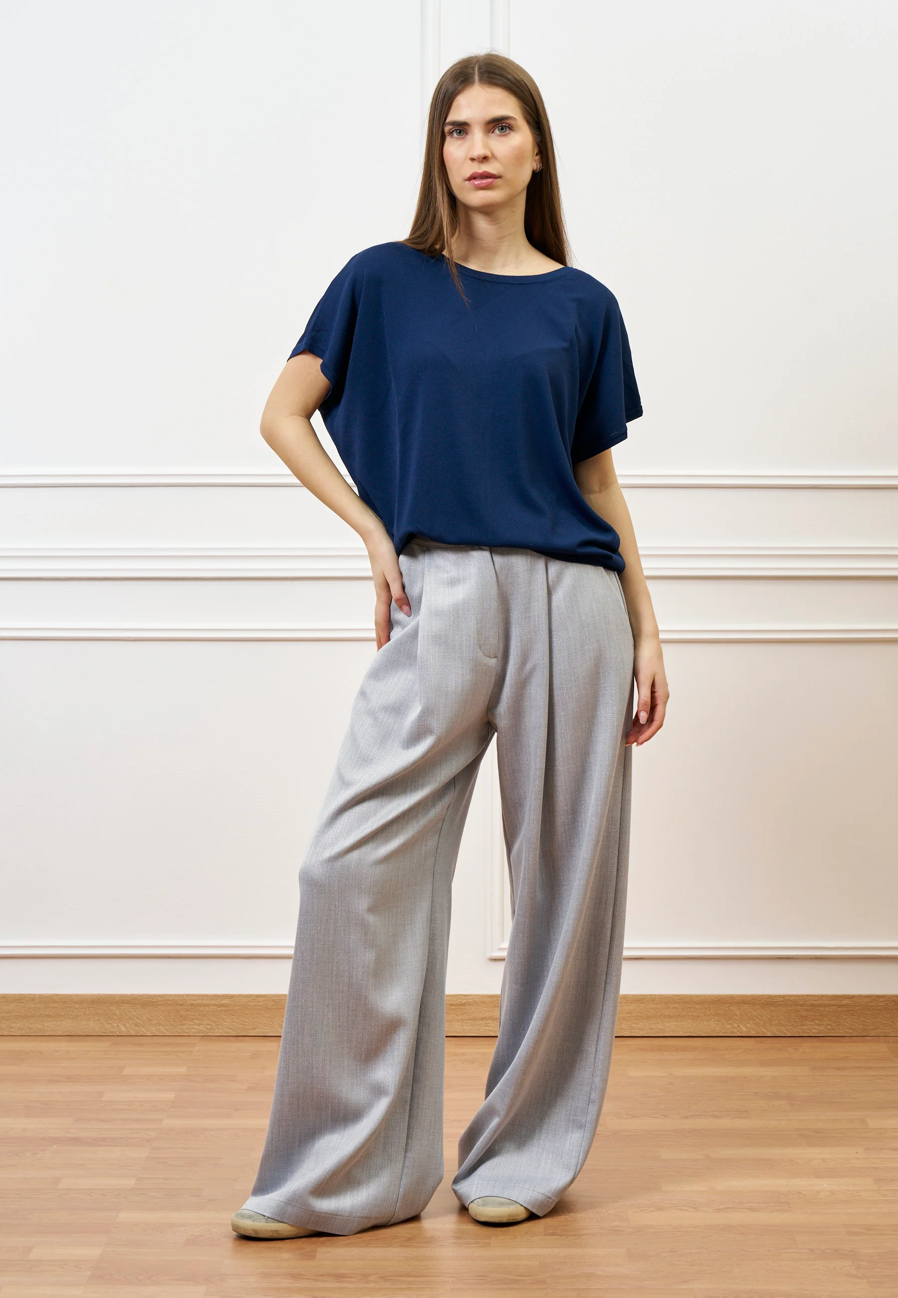 Cardigan over smanicato - BLU - Image 5