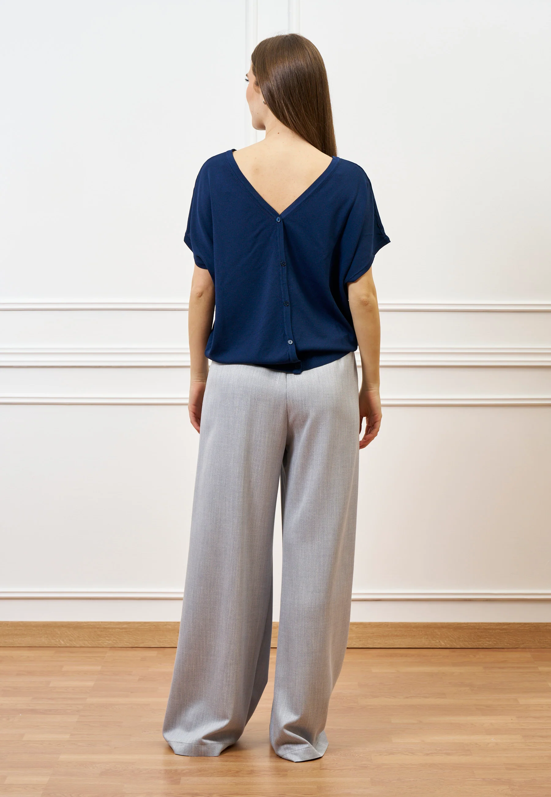 Cardigan over smanicato - BLU - Image 7