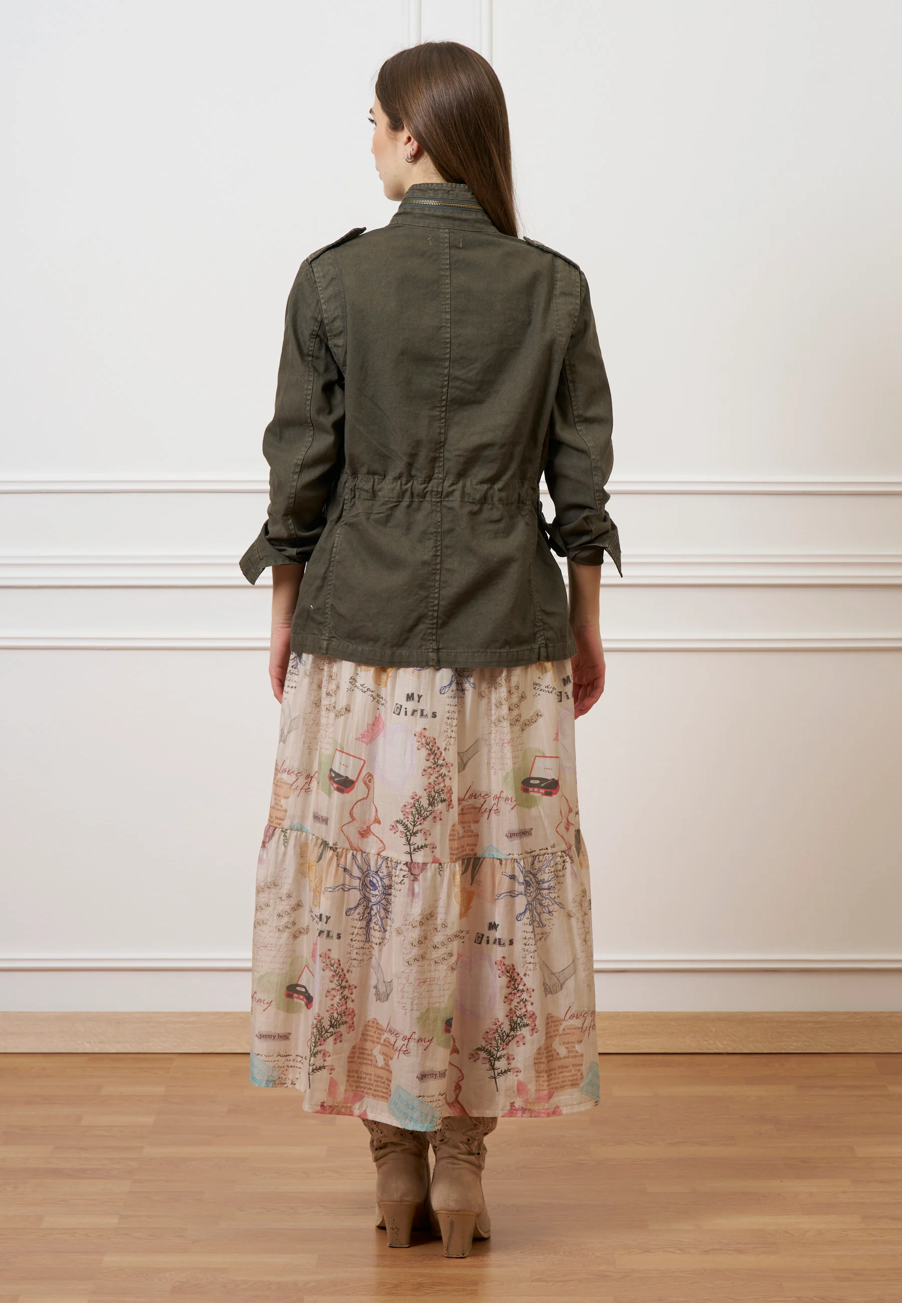 Giacca sahariana quattro tasche - MILITARE - Image 6