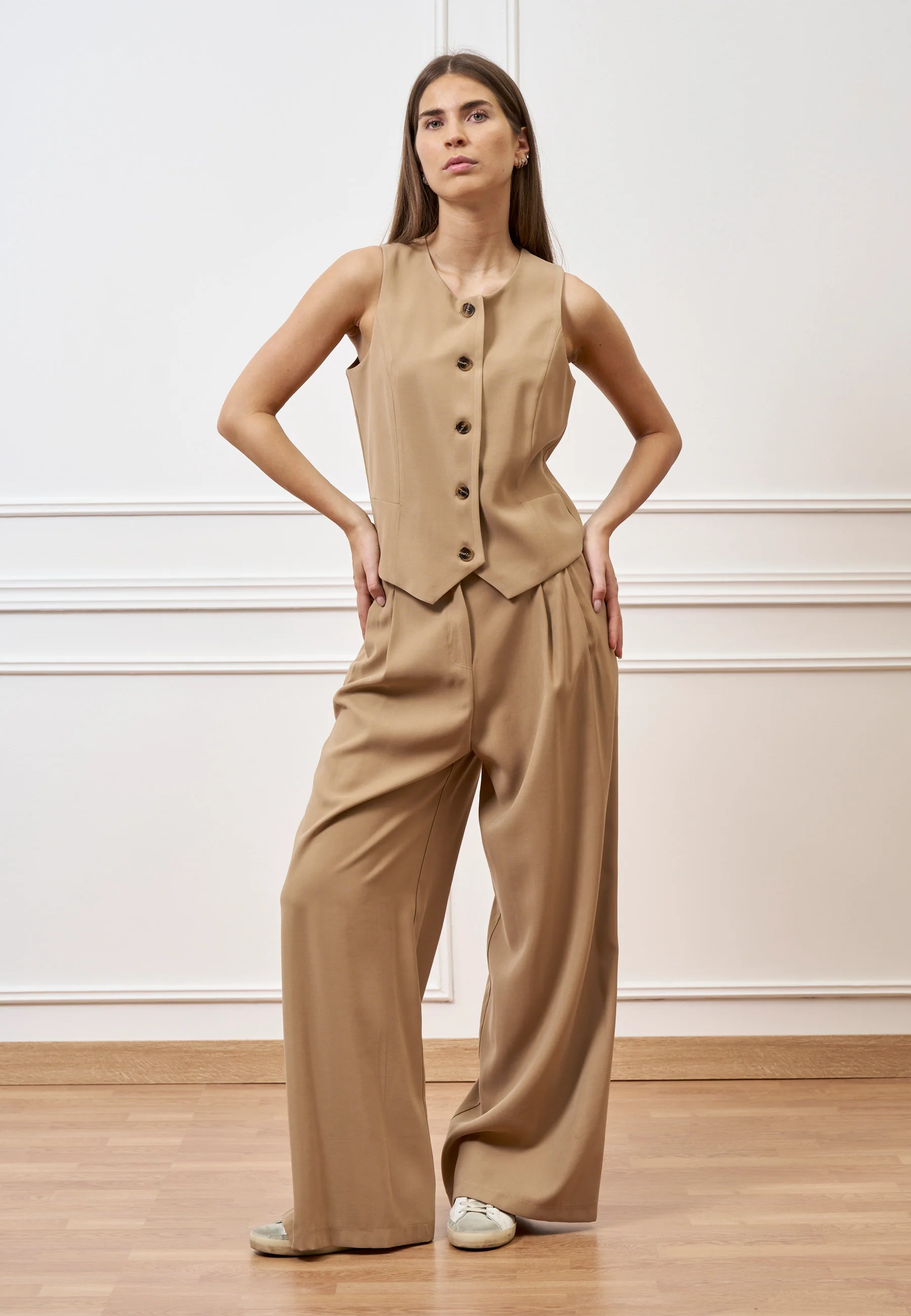 Gilet accollato - CAMMELLO - Image 3