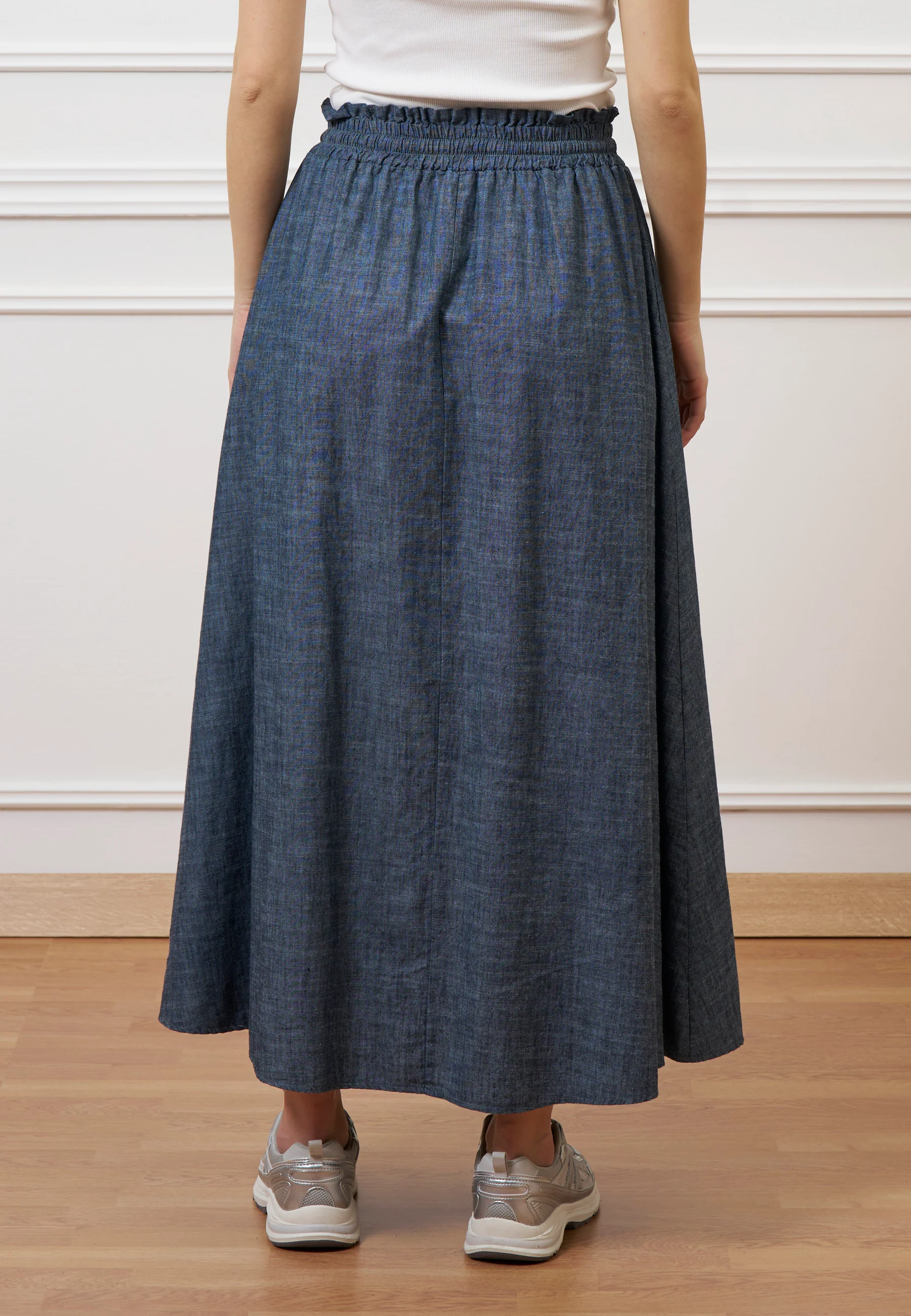 Gonna lunga effetto denim - JEANS - Image 7