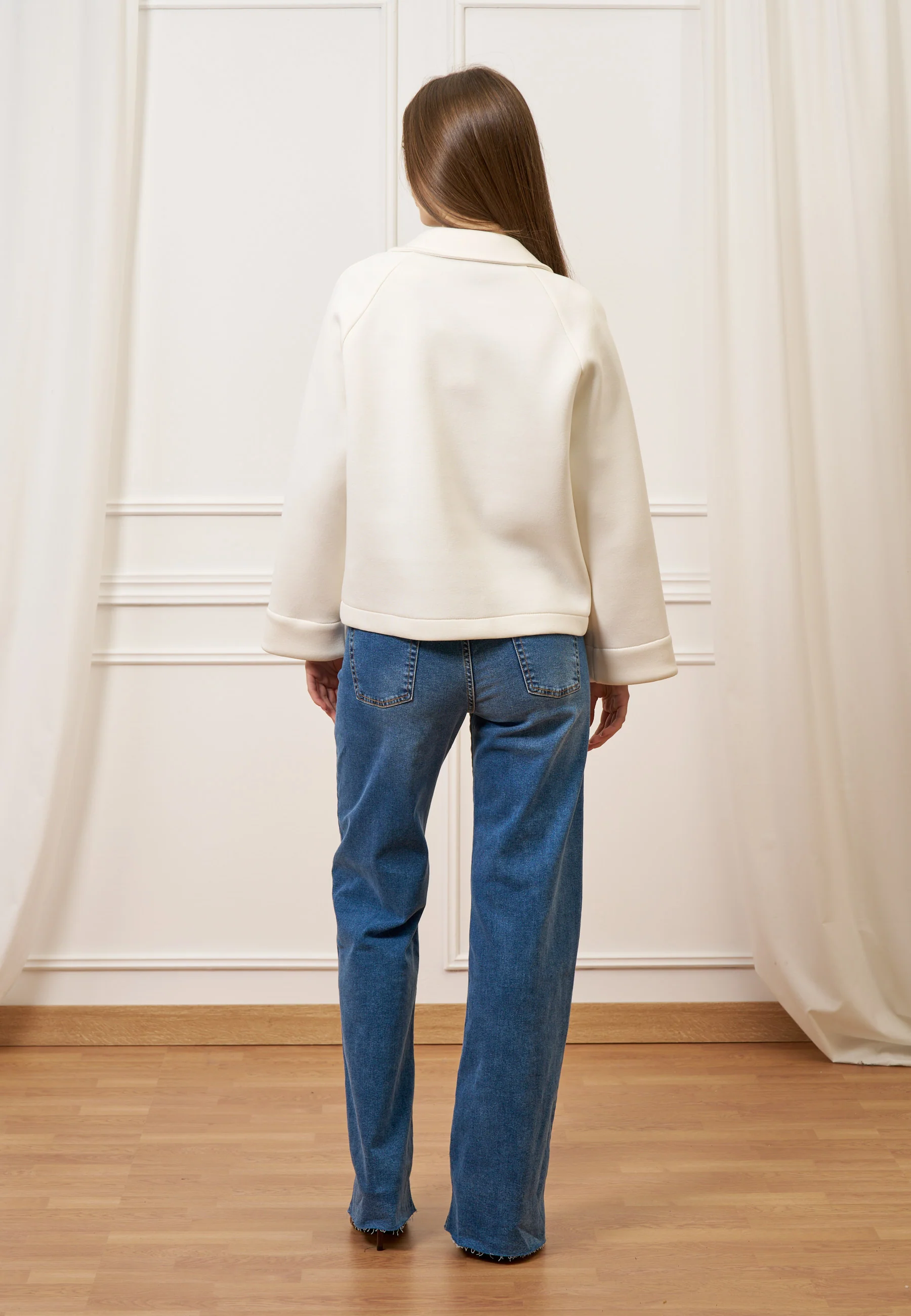 Jeans con fondo taglio vivo - JEANS - Image 19