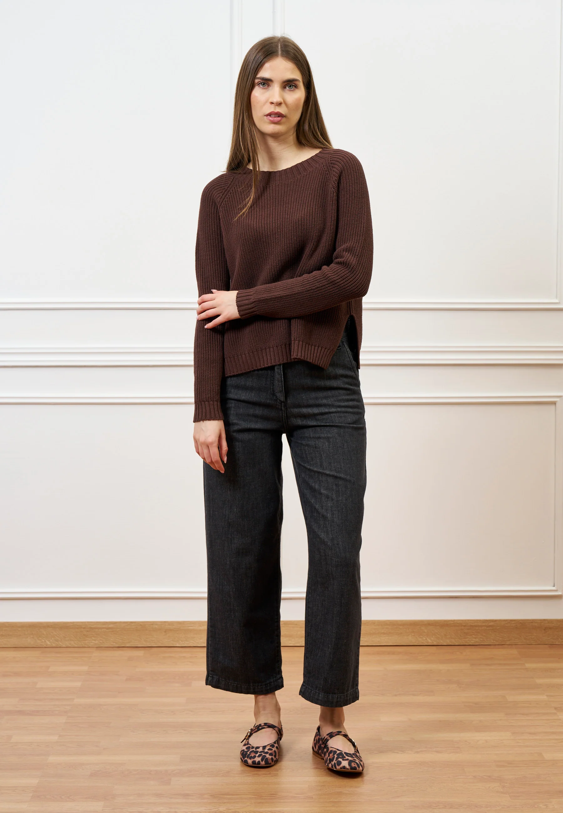 Jeans dritti alla caviglia - NERO - Image 3