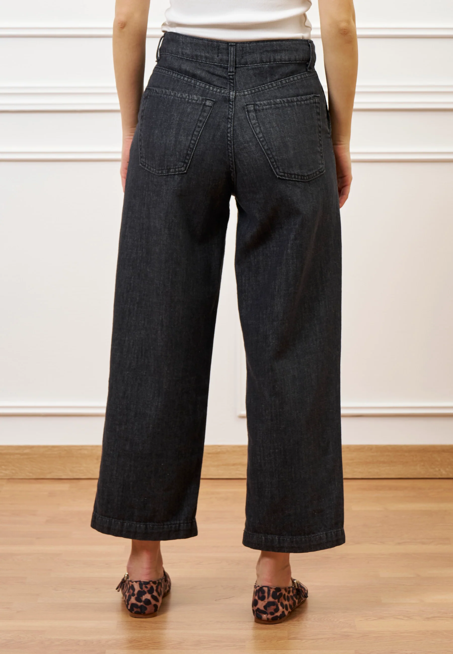 Jeans dritti alla caviglia - NERO - Image 5