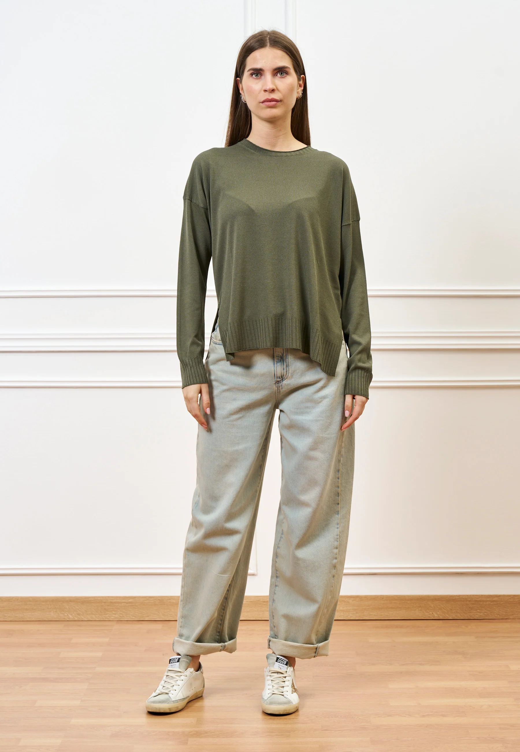 Jeans slavato balloon a vita alta - JEANS - Image 3