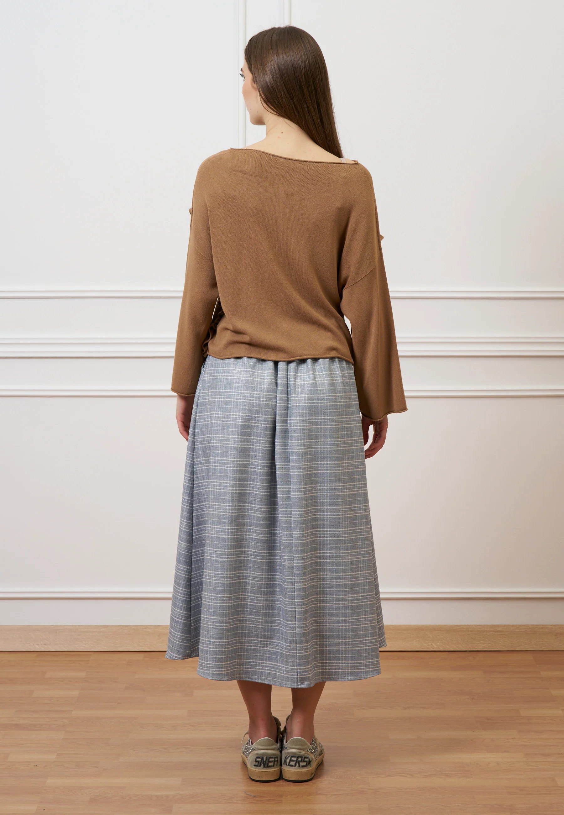 Maglia a scatola con rouches - NOCCIOLA - Image 6