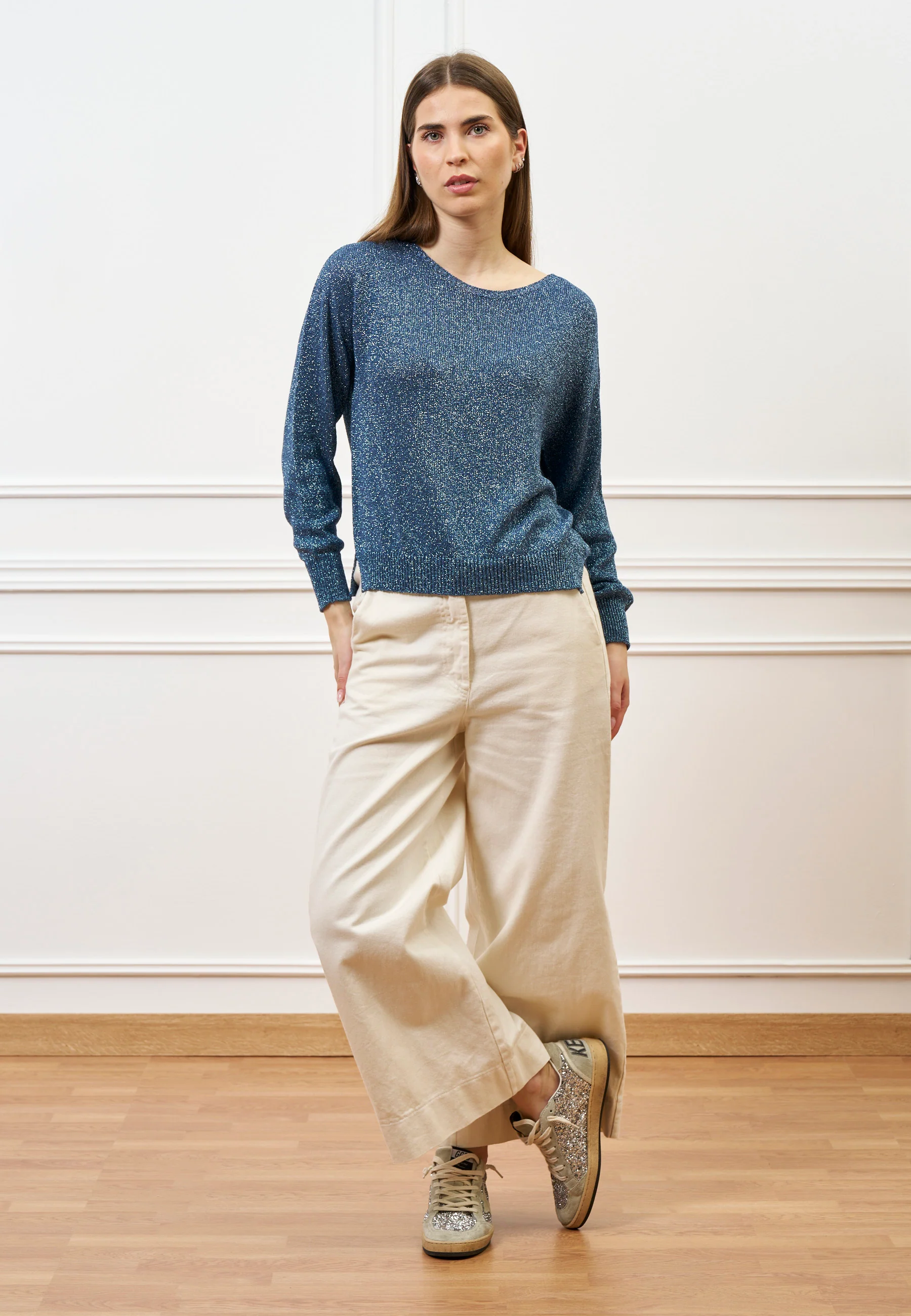 Maglia lurex con spacchi - C.ZUCCHERO - Image 4