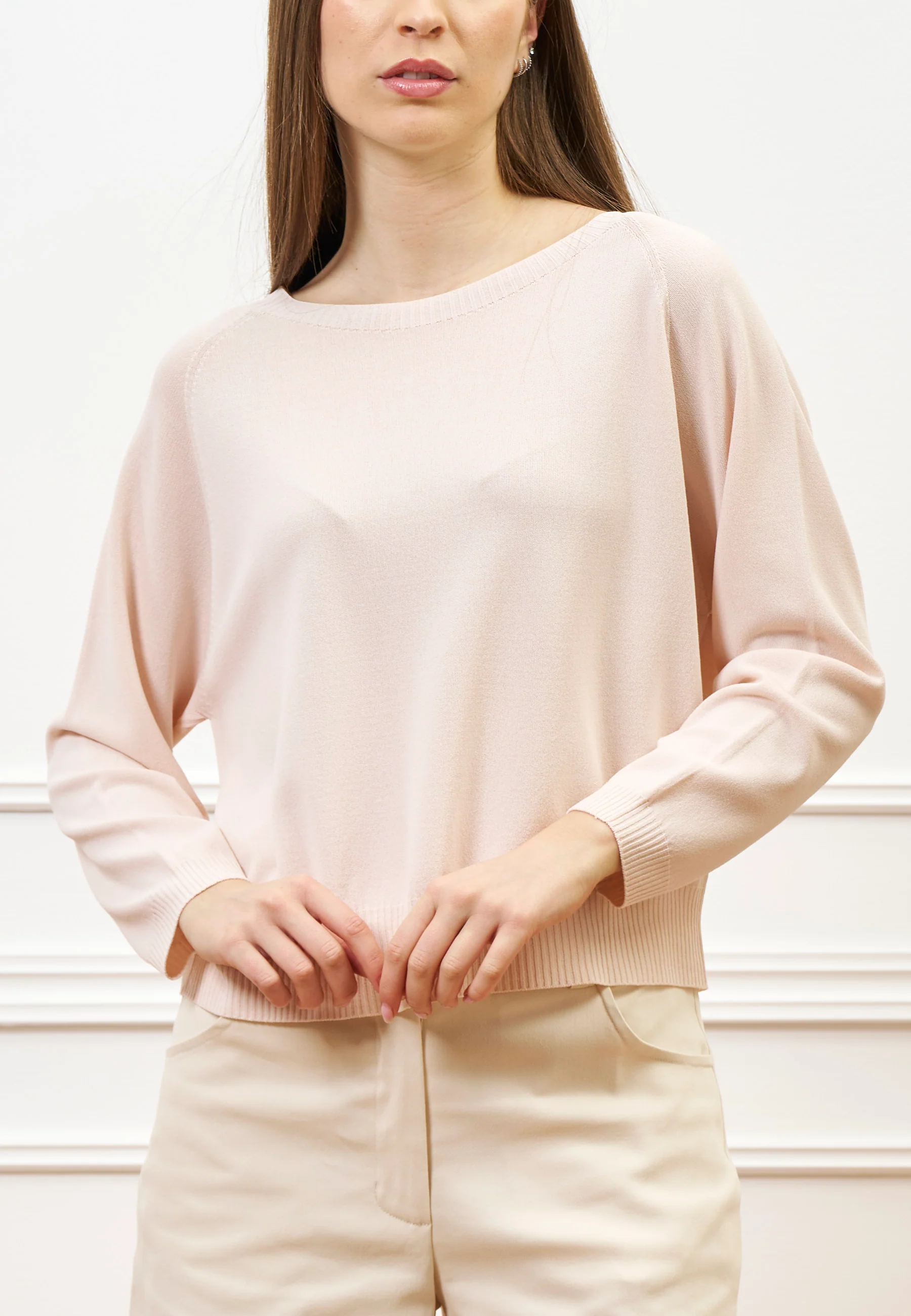 Maglia rasata con spacco sul retro - CIPRIA