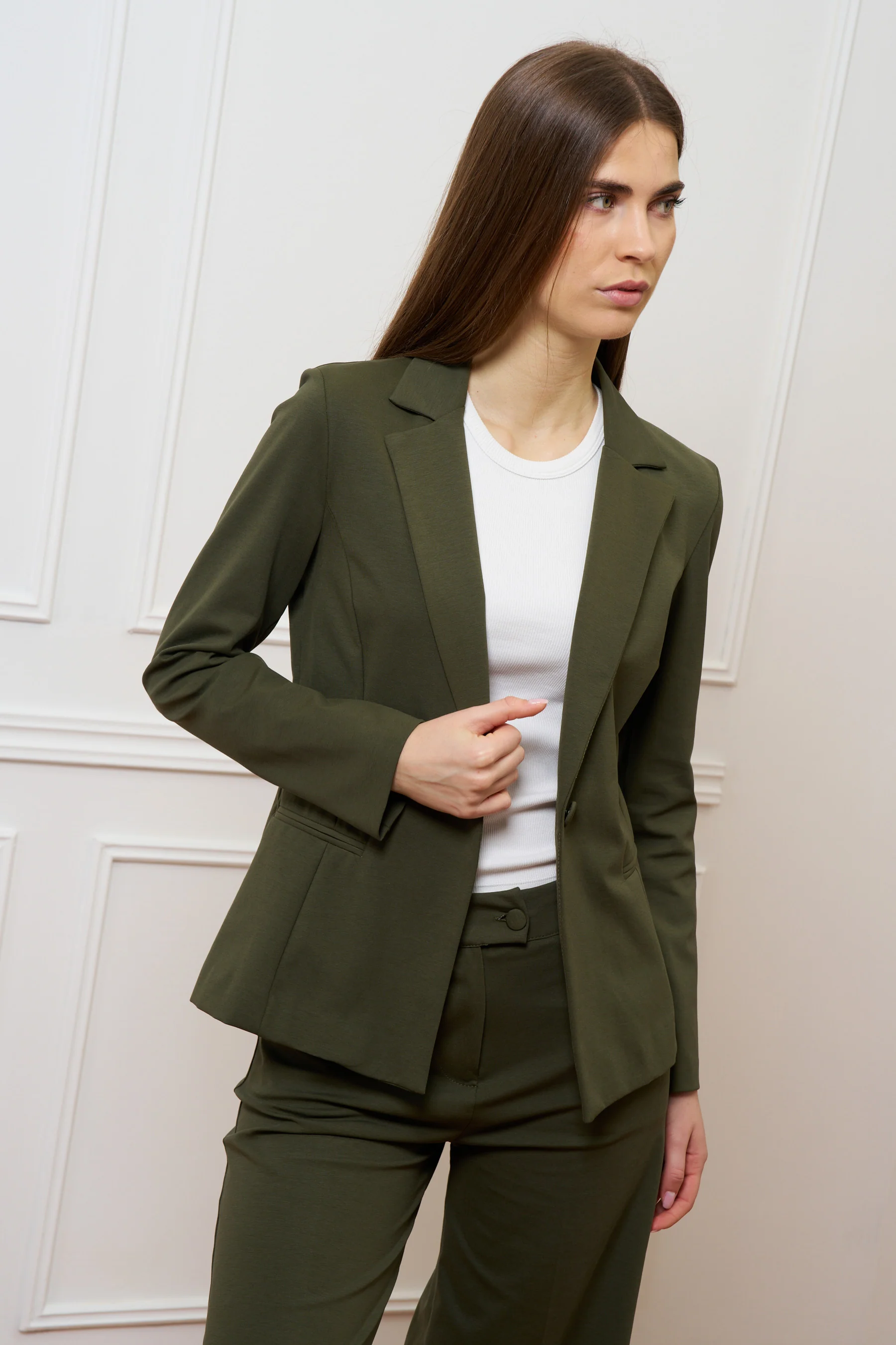 Pantalone a palazzo in punto milano - MILITARE - Image 5