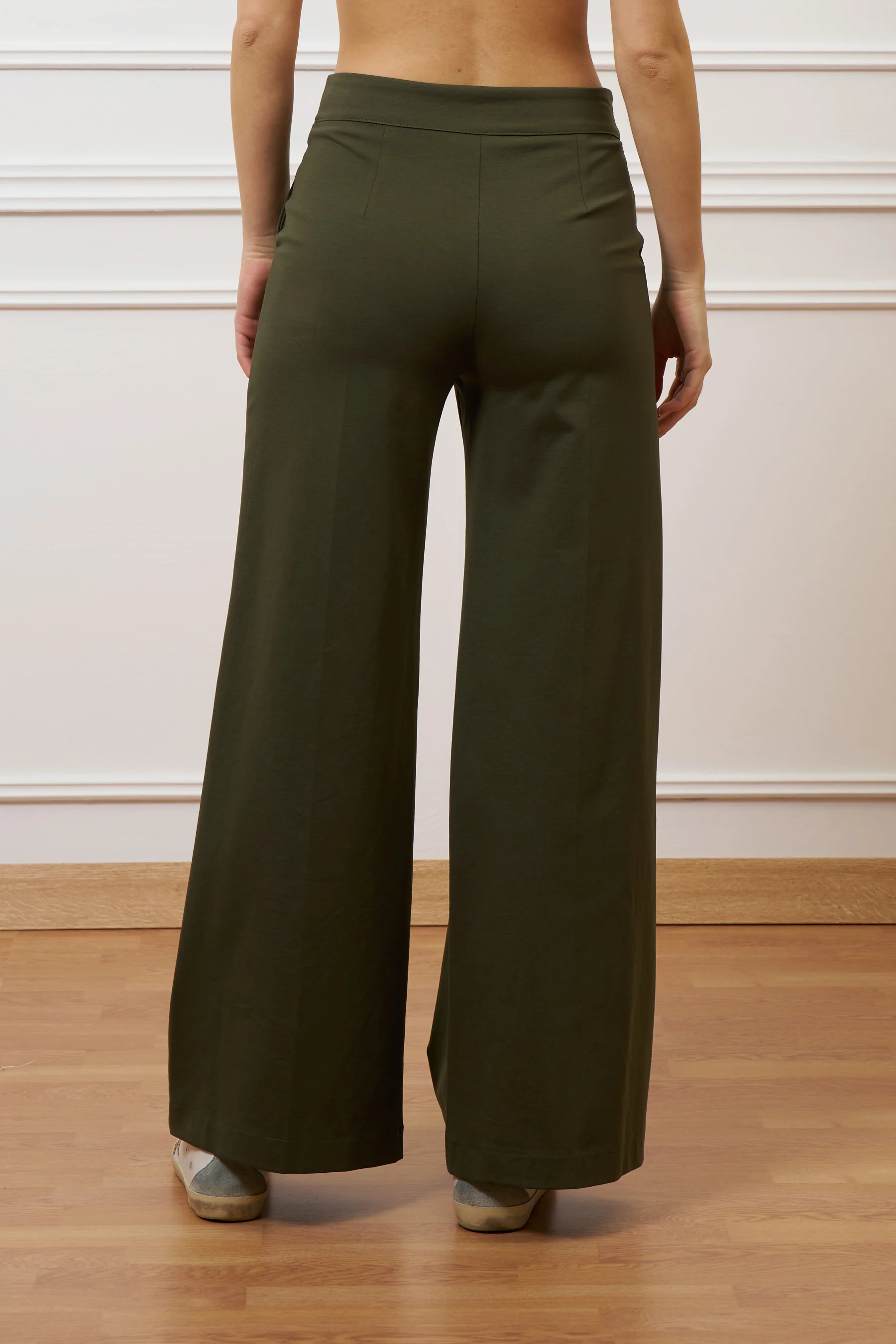 Pantalone a palazzo in punto milano - MILITARE - Image 6