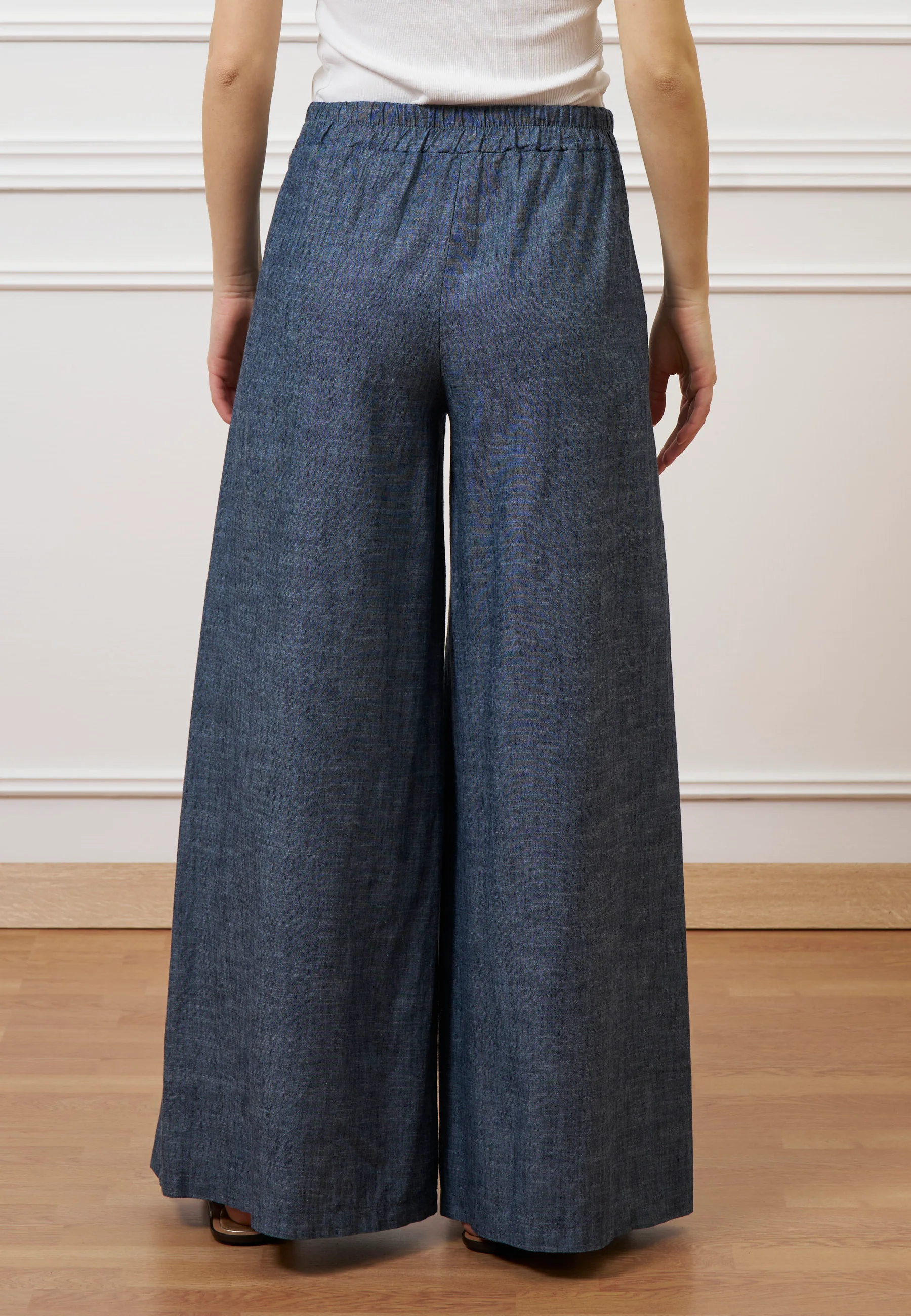Pantalone ampio effetto denim - JEANS - Image 6