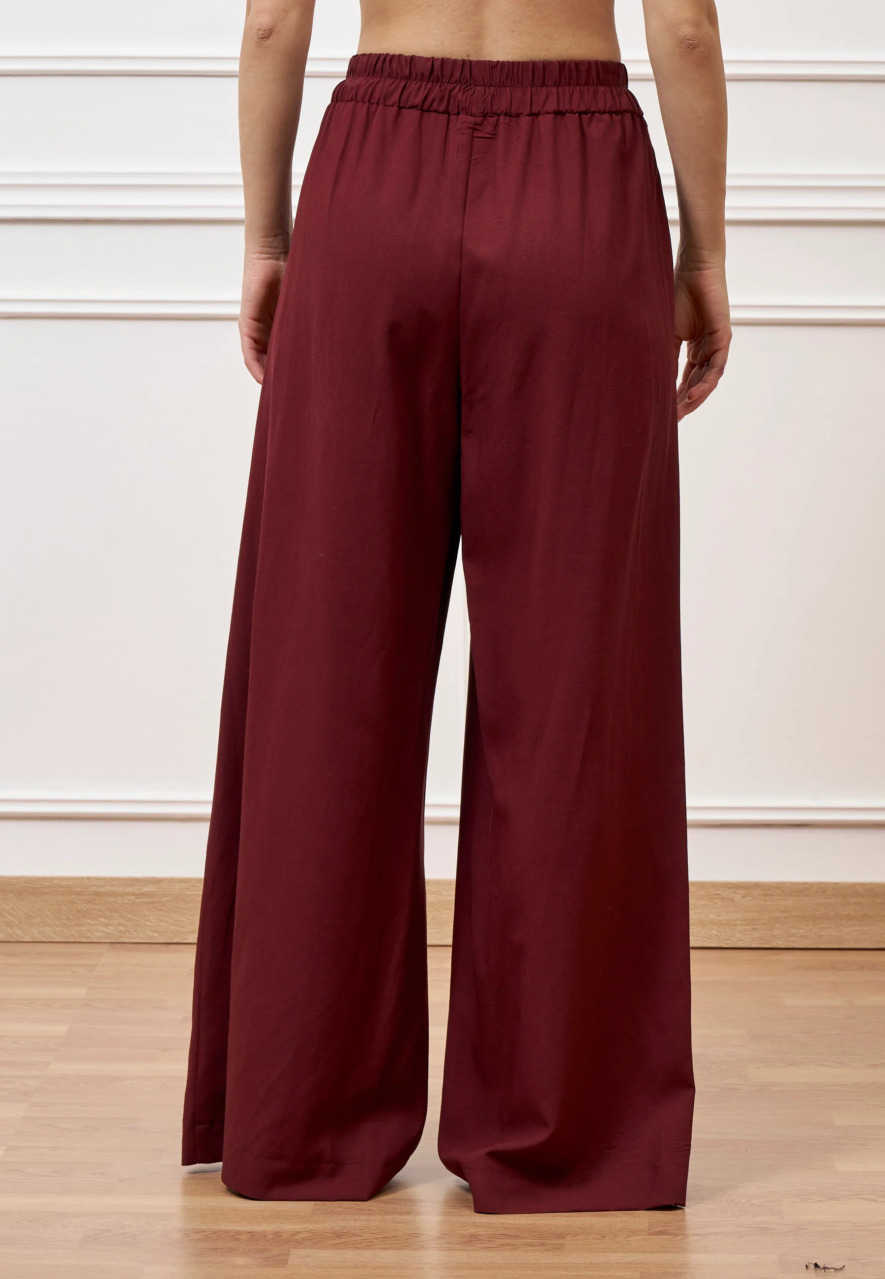 Pantalone ampio in lino e viscosa - INDIA - Image 5