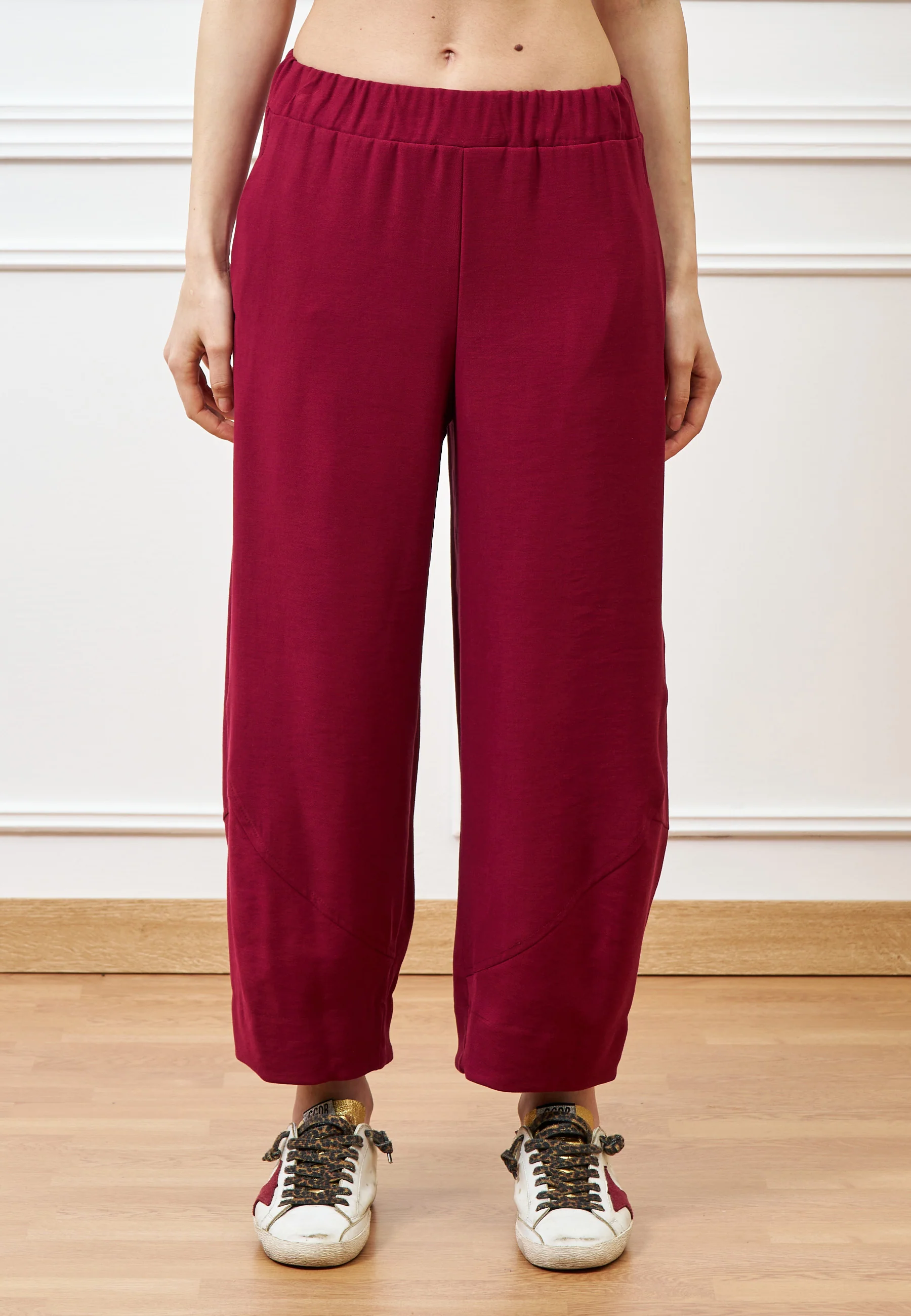 Pantalone balloon alla caviglia - BORDEAUX - Image 2