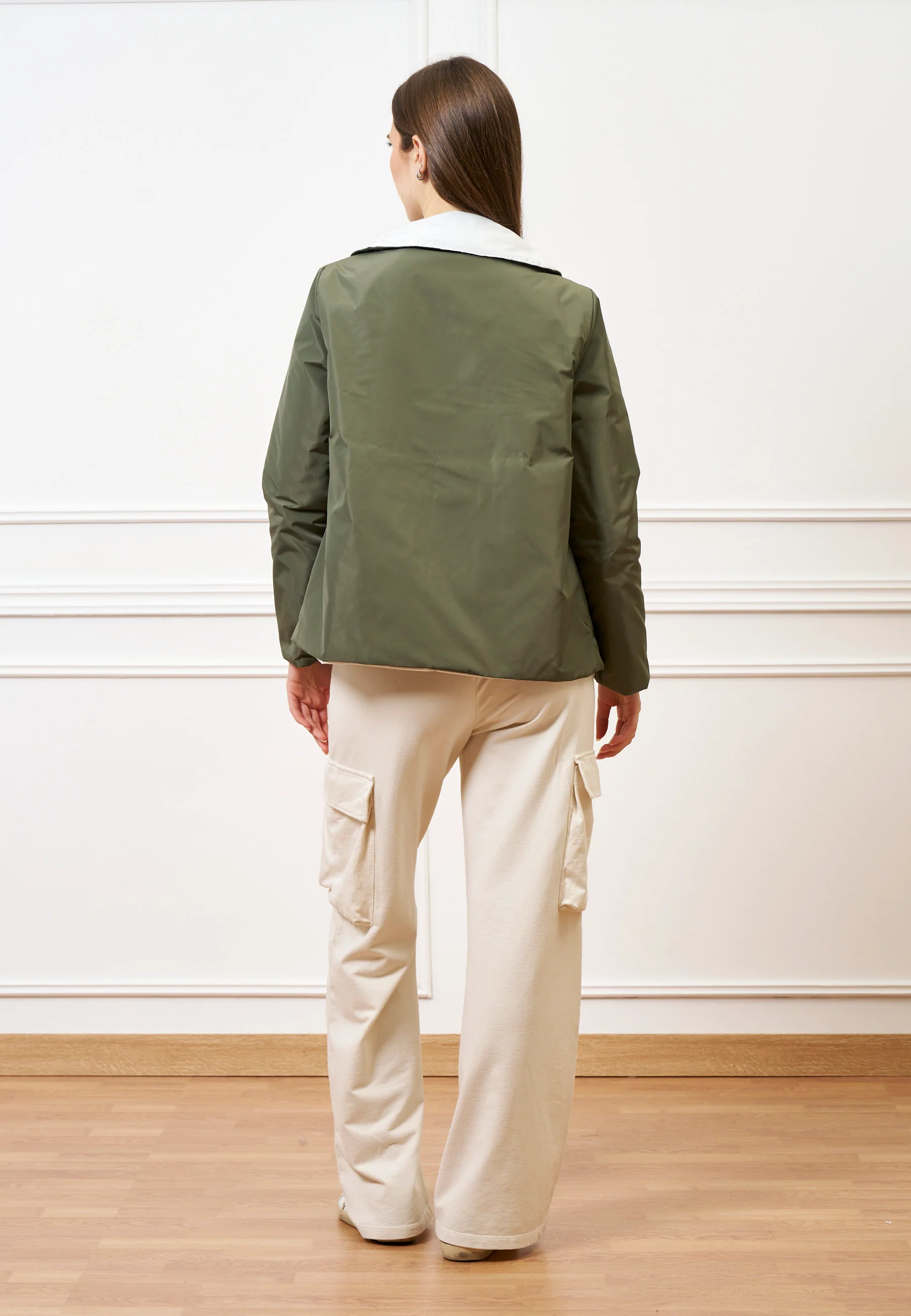 Pantalone cargo in felpa - AVORIO - Image 10