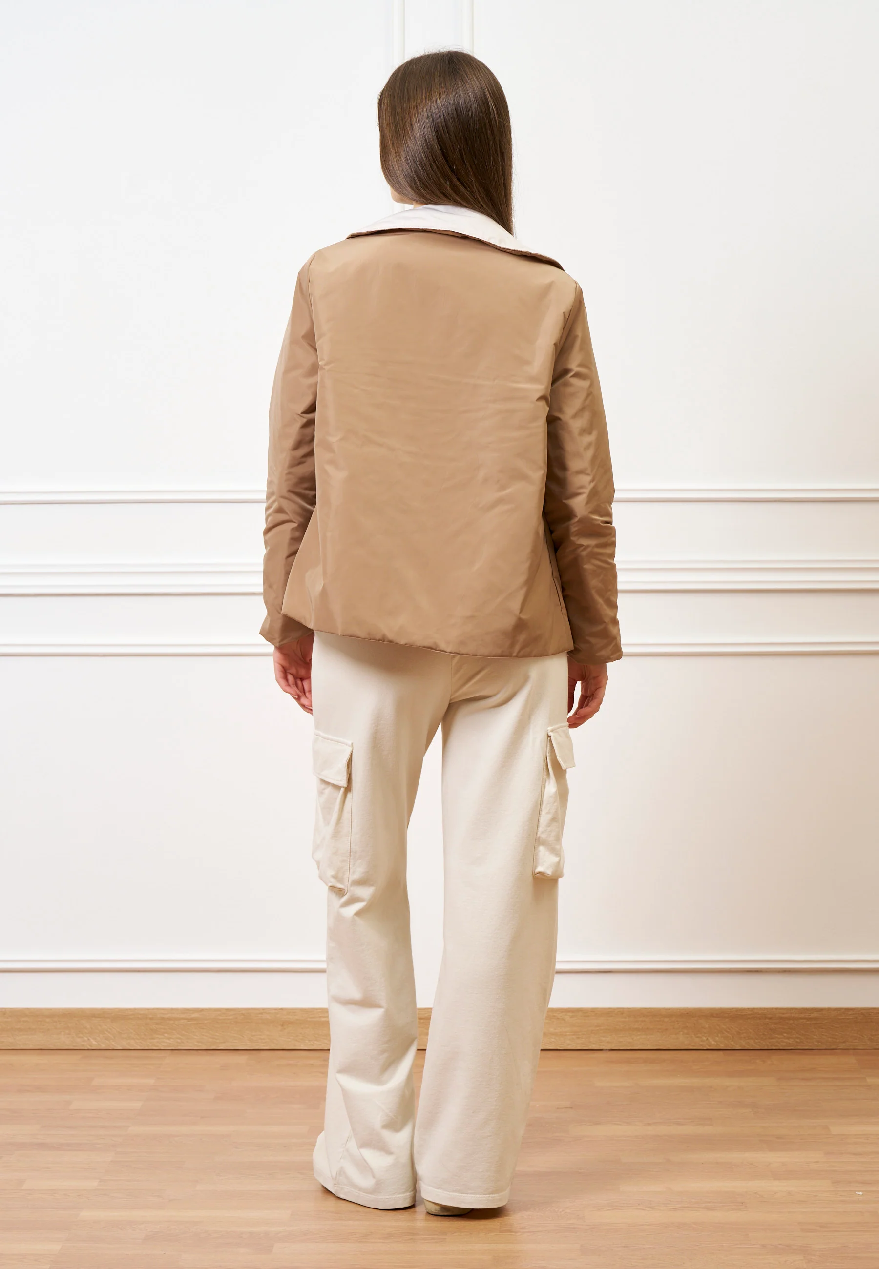 Pantalone cargo in felpa - AVORIO - Image 7