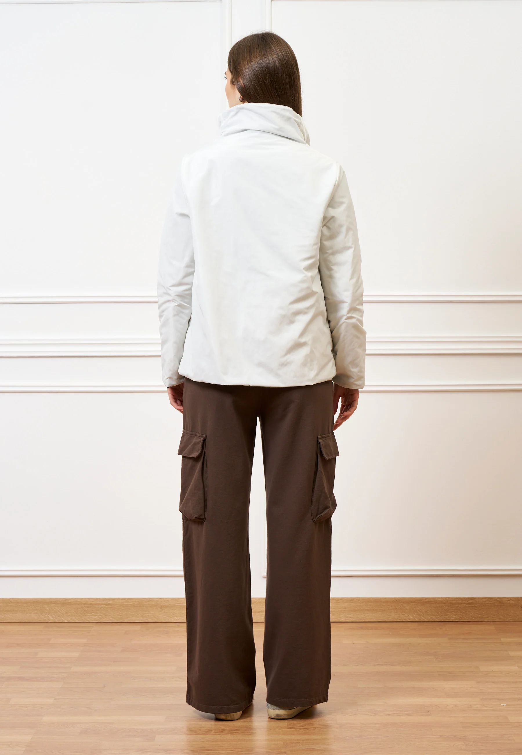 Pantalone cargo in felpa  - MARRONE - Image 9