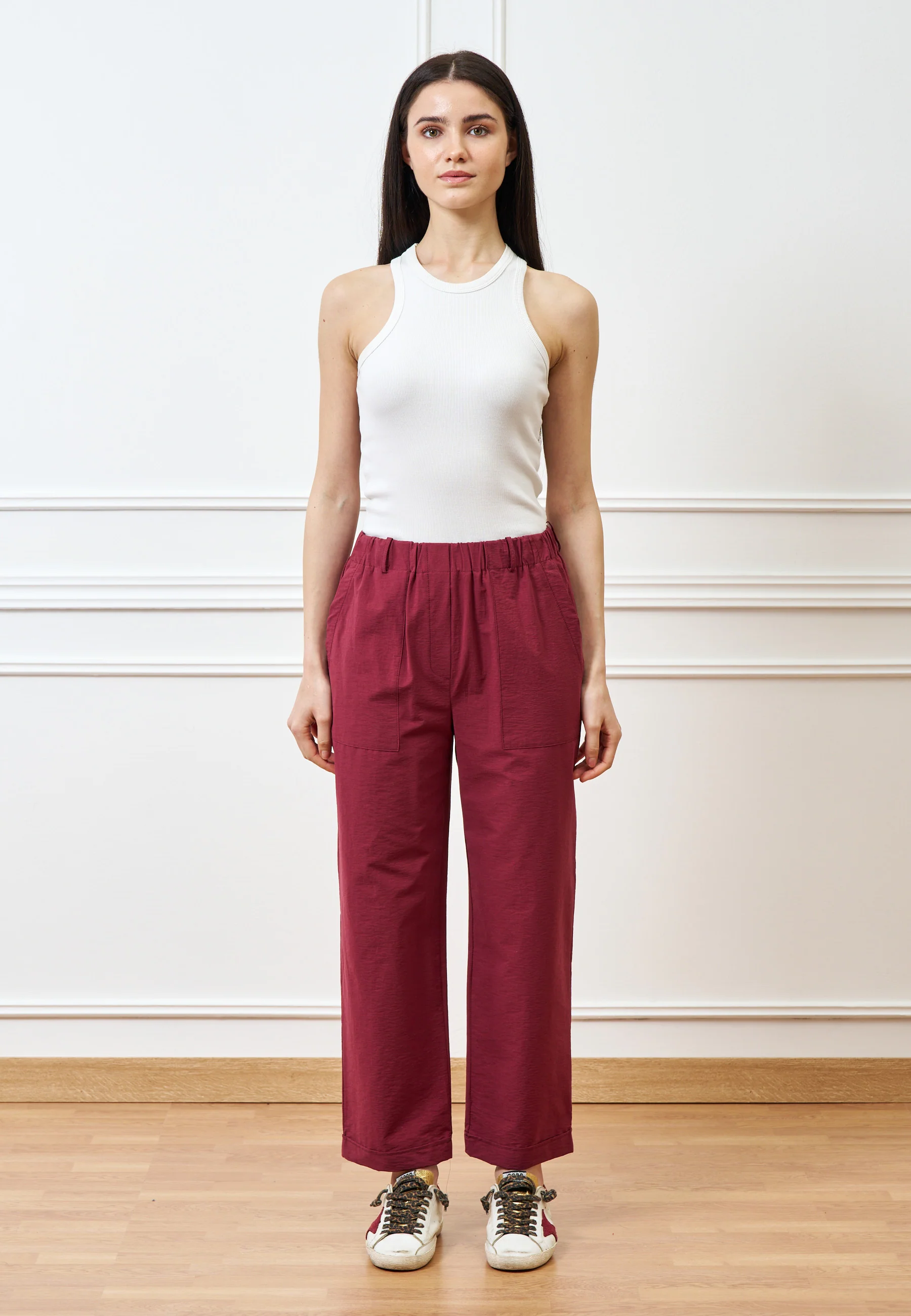 Pantalone con tasche applicate - INDIA - Image 2