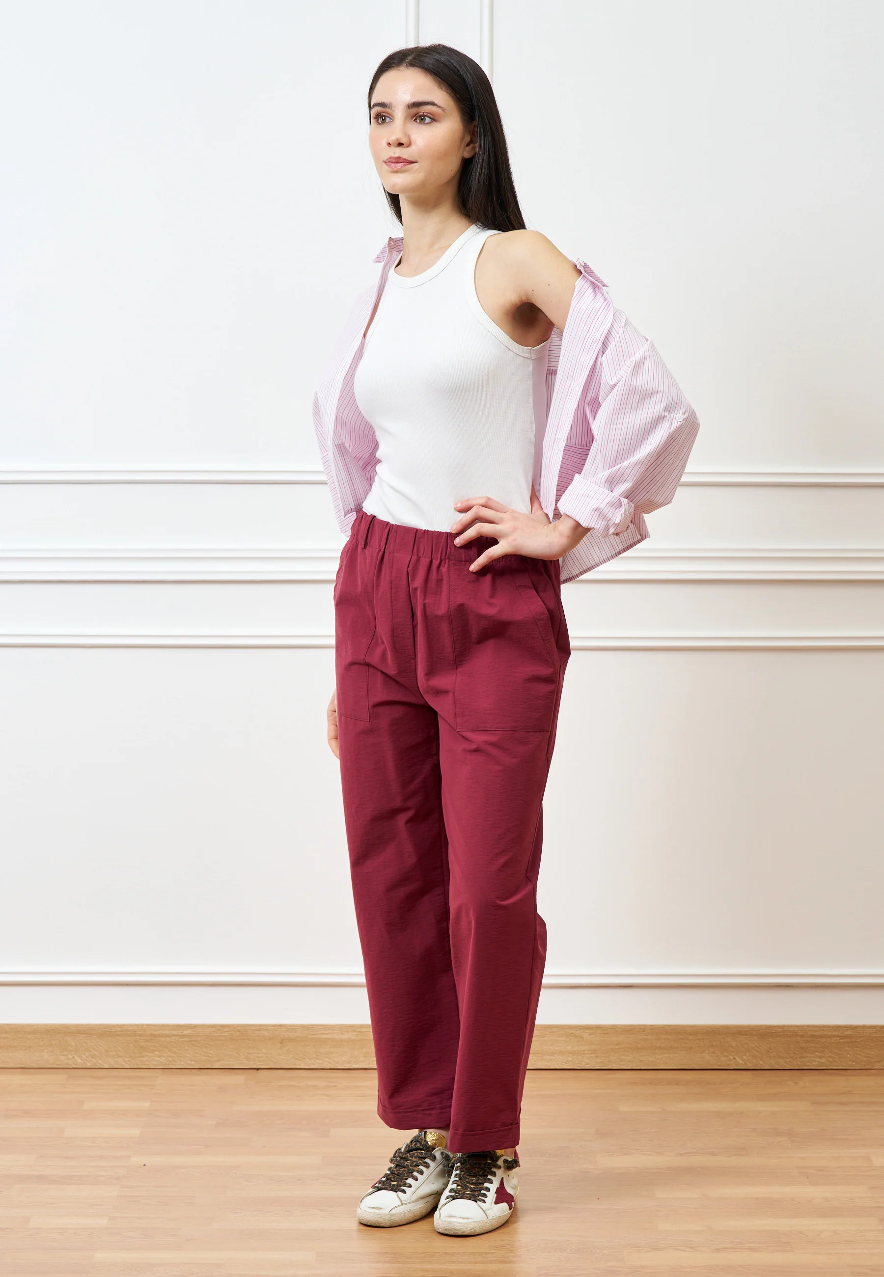 Pantalone con tasche applicate - INDIA - Image 3