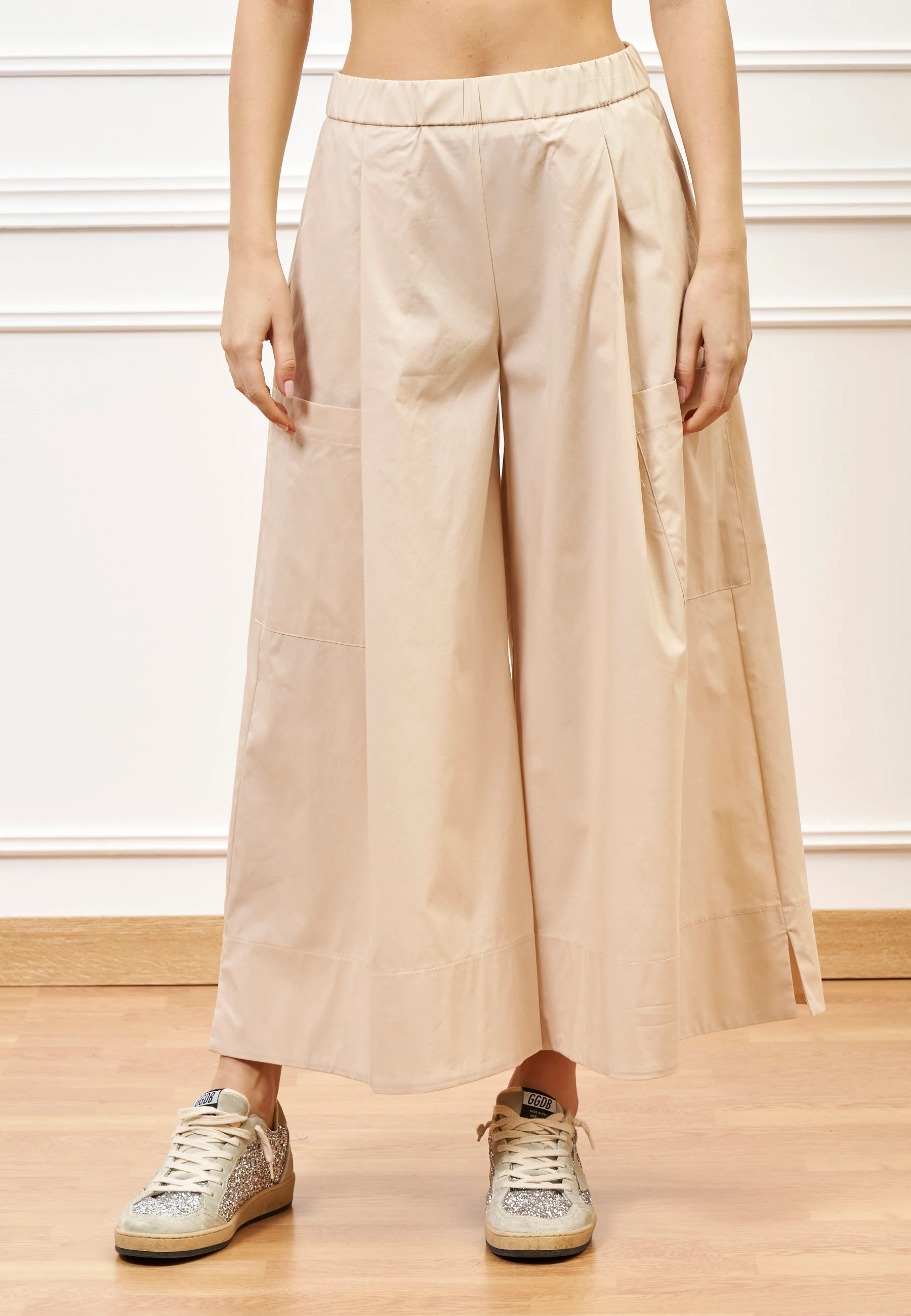 Pantalone gonna con tasconi - BEIGE - Image 2