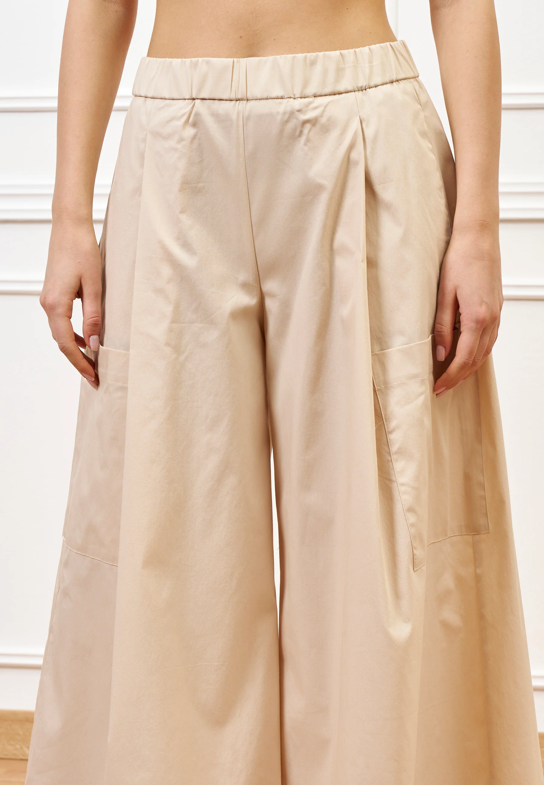 Pantalone gonna con tasconi - BEIGE - Image 3