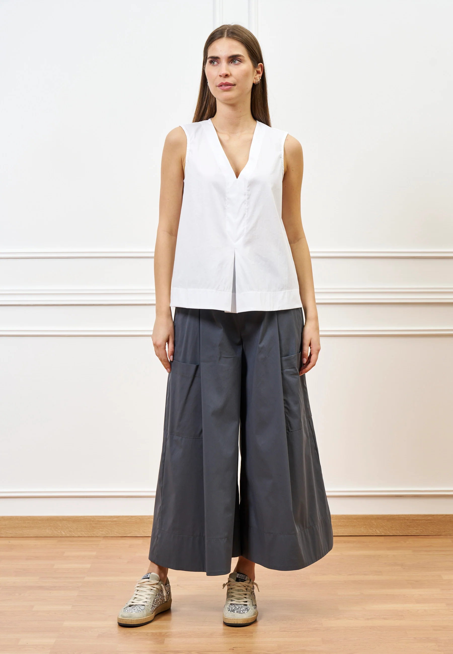 Pantalone gonna con tasconi - GRIGIO SCURO - Image 3