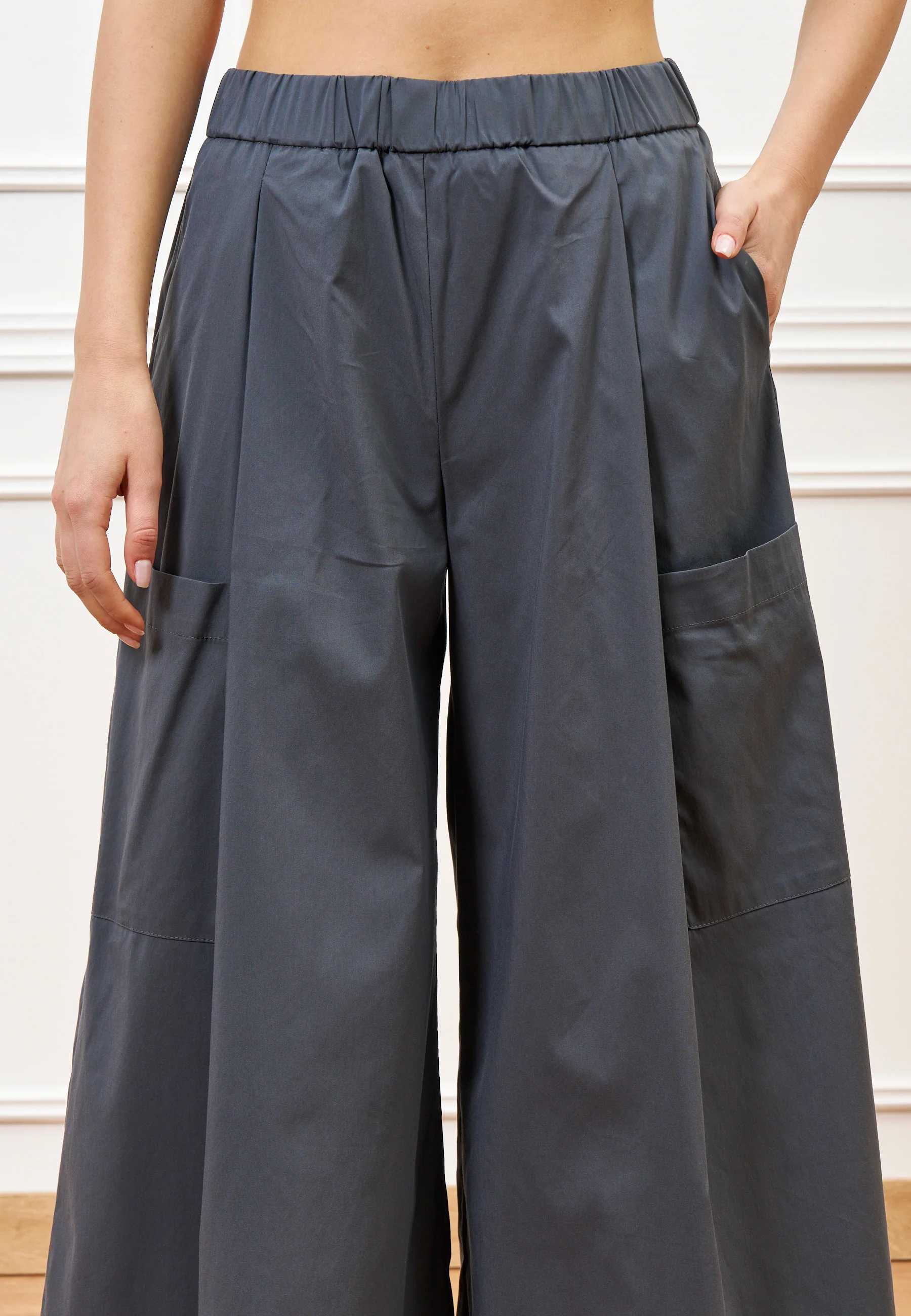 Pantalone gonna con tasconi - GRIGIO SCURO - Image 4