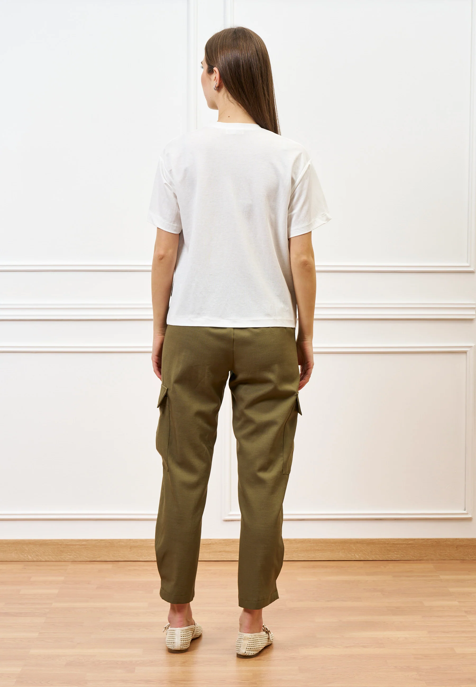 Pantalone militare con tasconi - MILITARE - Image 9