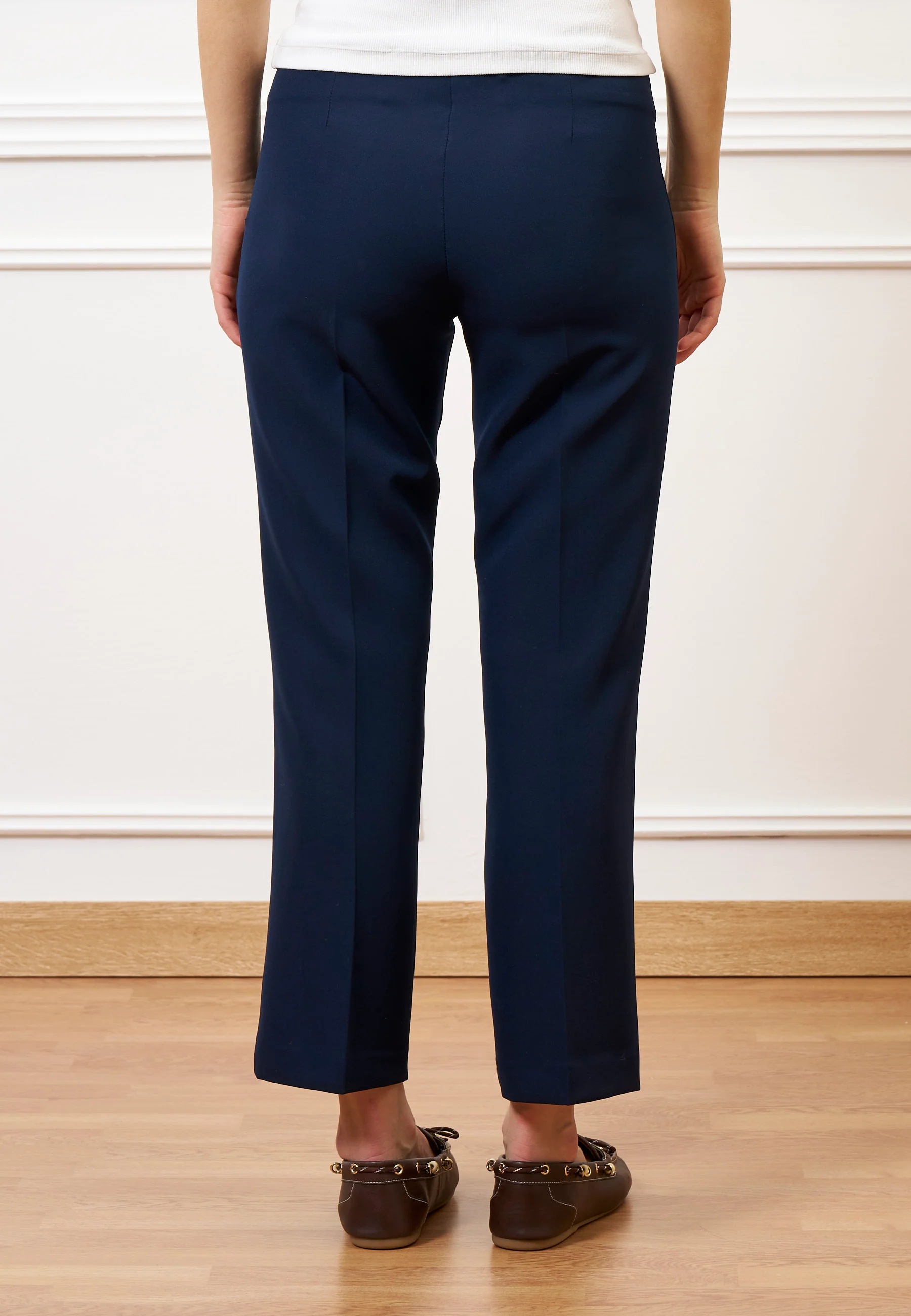 Pantalone slim alla caviglia - BLU - Image 5