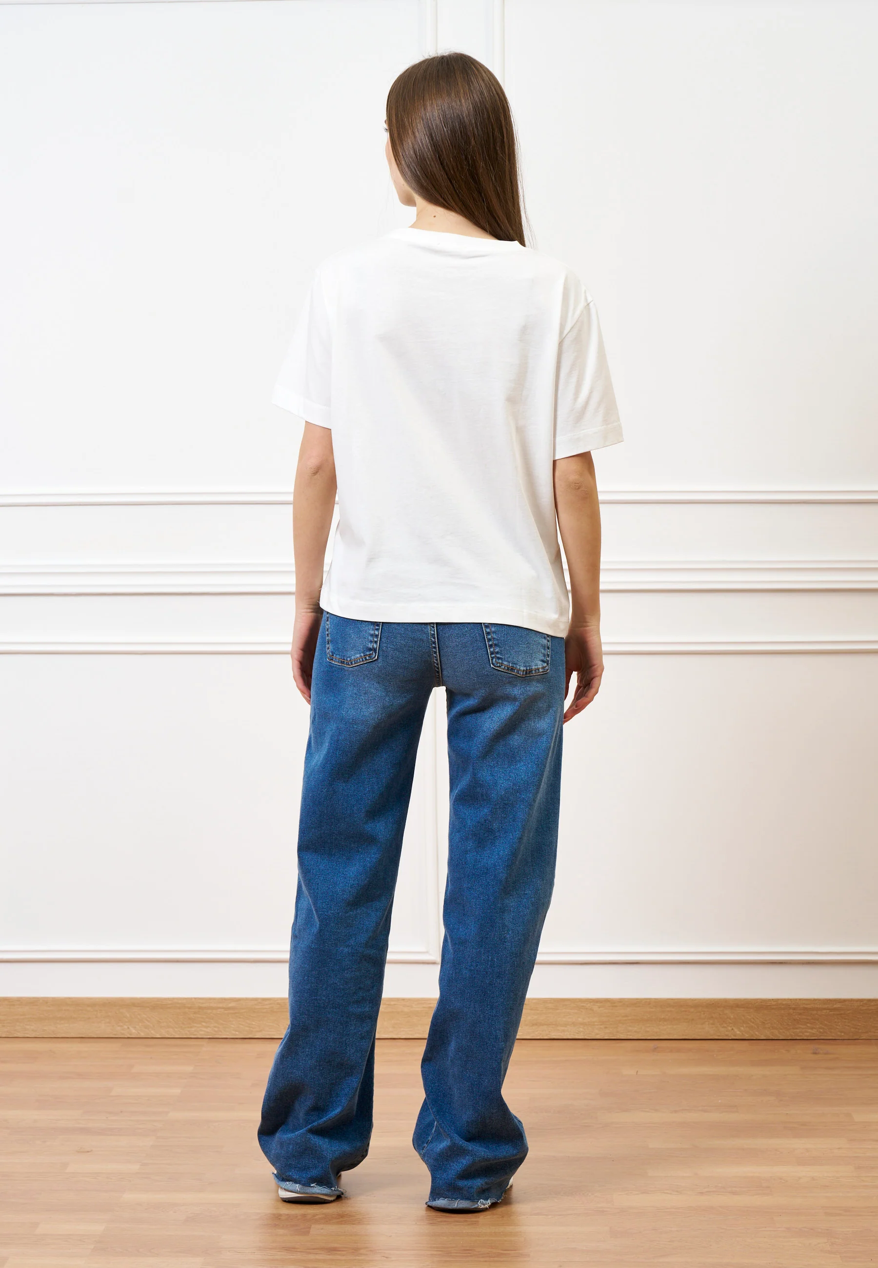 T-shirt con stampa e applicazioni - BIANCO - Image 5