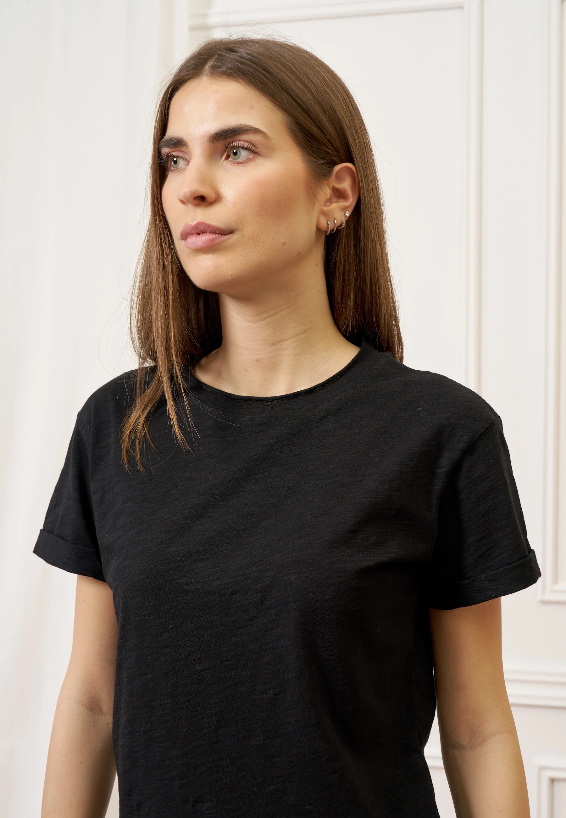 T-shirt fiammata basica - NERO - Image 2