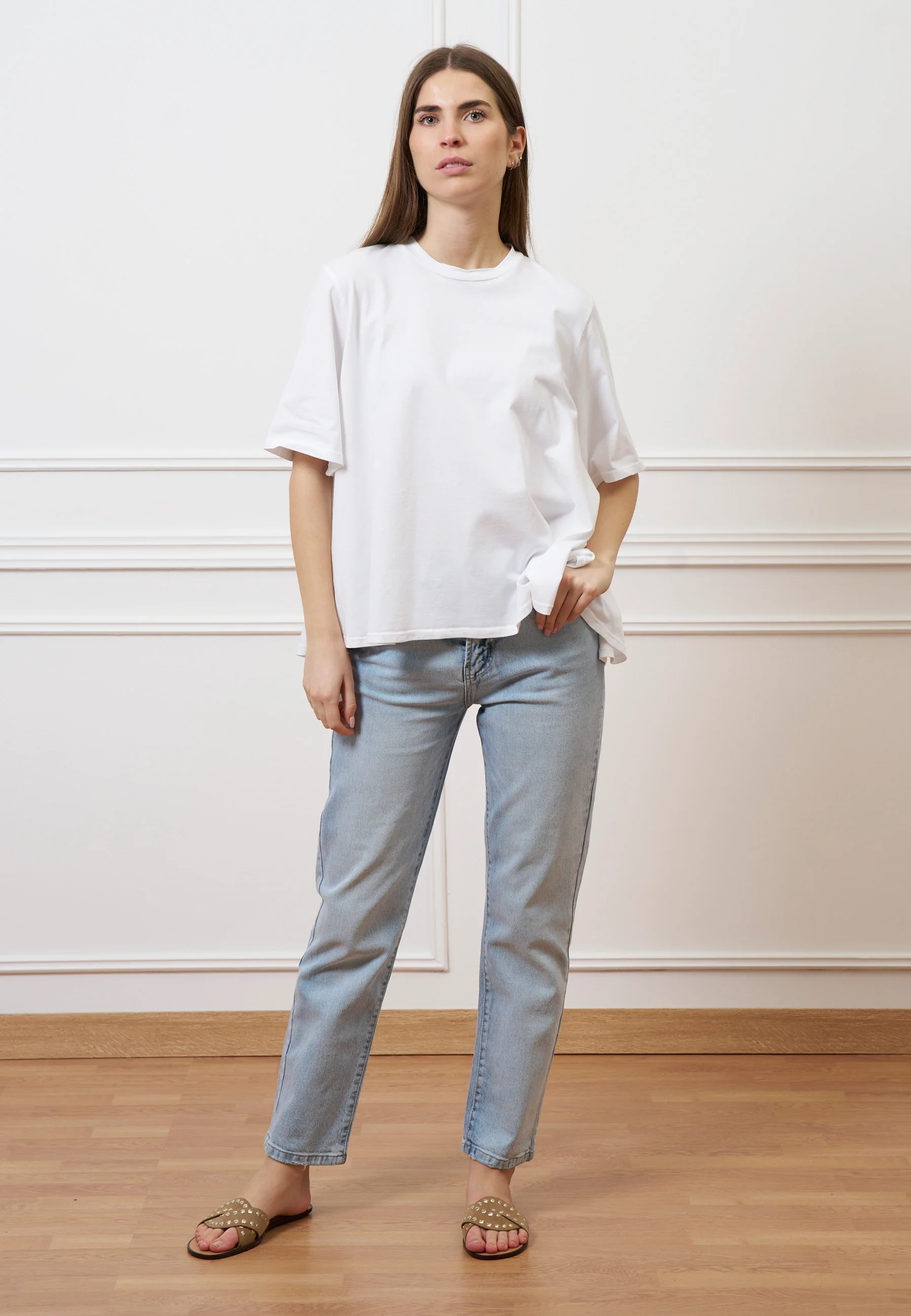 T-shirt svasata - BIANCO - Image 2