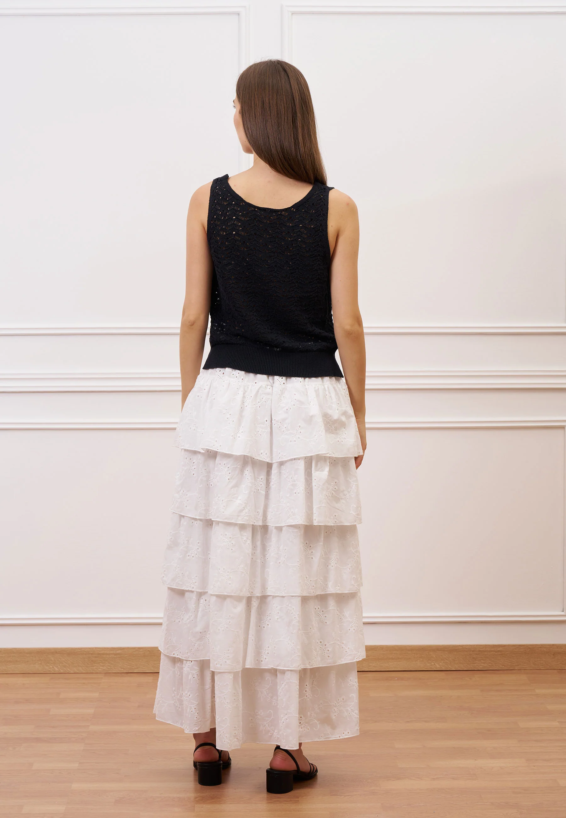 Top in maglia lavorata - NERO - Image 5
